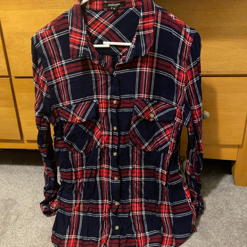 🔅red and blue flannel🔅